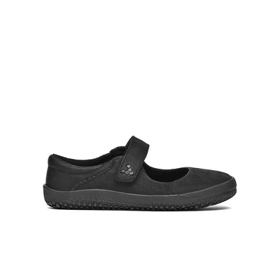 Vivobarefoot Wyn School Kids Obsidian Black - Genuine Vivobarefoot Shoes - ShoesVB 
